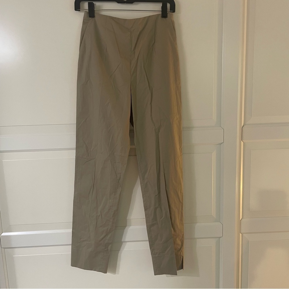New! Paule Ka Straight Leg Pants Beige Tan Nwt 30163
